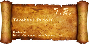 Terebesi Rudolf névjegykártya