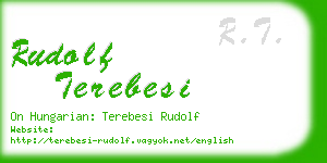 rudolf terebesi business card